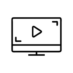 Video Playback Screen Icon Design