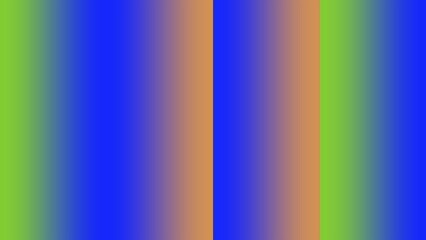 Vertical gradient stripes in blue, orange, and green hues
