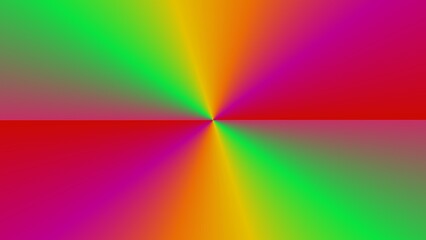 Vibrant radial gradient with red, green, and purple hues