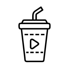 Movie Soft Drink Icon Design