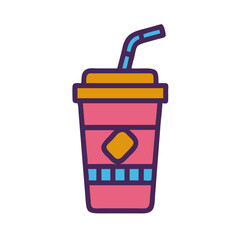 Movie Soft Drink Icon Design