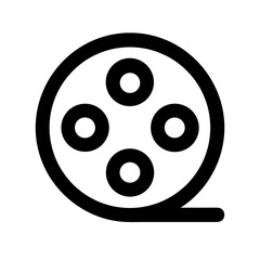 Film Reel Disc Icon Design