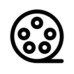 Film Reel Disc Icon Design
