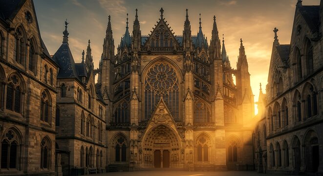 The Heavenly Temple This image captures the awe-inspiring beauty of sacred architecture as a symbol of God's dwelling place on earth and in heaven.