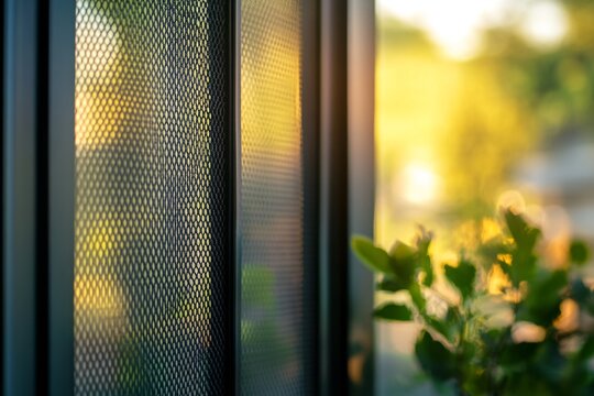 Filtered Sunlight Through a Window Screen