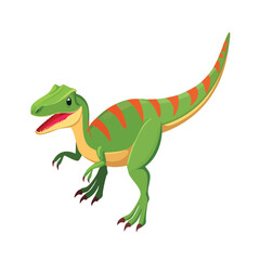 Obraz premium Velociraptor Vector Illustration with Flat Design, Clean Line Art, and Modern Minimalist AestheticArt.