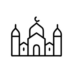 Islamic Townscape City Architecture Icon Design