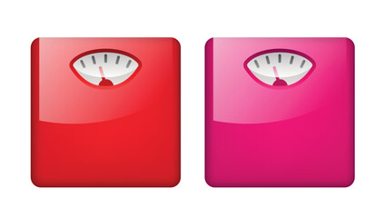 Floor scales. Vector clipart isolated on white background.