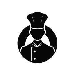 Chef Cooking Professional Vector Silhouette