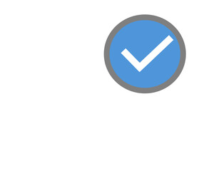 basket icon with check mark white © Parkwan