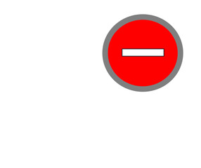 basket icon with minus sign white