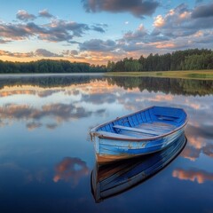 Fototapeta premium Tranquil lake sunrise