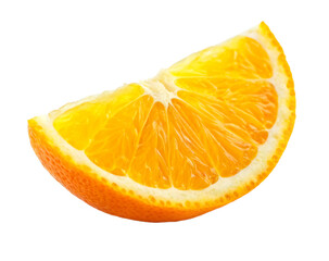 orange slice isolated on white background or transparent png