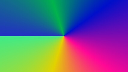 Vibrant radial gradient showcasing a spectrum of colors, divided into four quadrants