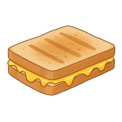 Grilled Cheese Sandwich Illustration