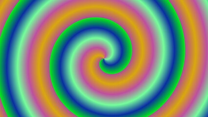 A vibrant, multicolored spiral pattern with a hypnotic effect (3)