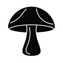 Mushroom Cap Nature Vector Silhouette