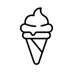 Ice Cream Cone Dessert Icon Design