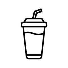 Cold Drink Cup Refreshing Beverage Icon Design