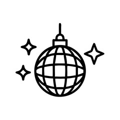 Disco Mirror Ball Dance Icon Design