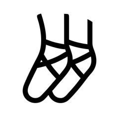 Ballet Dance Shoes Footwear Icon Design © MdDelowar