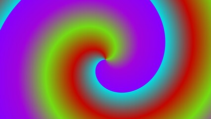 Obraz premium Vibrant rainbow spiral, swirling colors