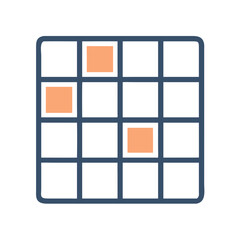 Sudoku Grid Puzzle Game Icon Design