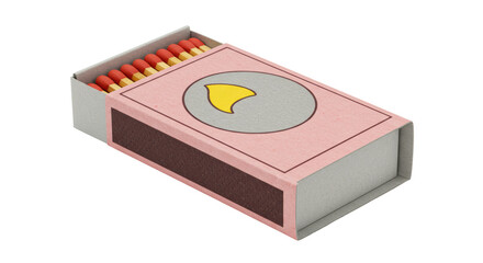 Isolated Matchbox with Moon