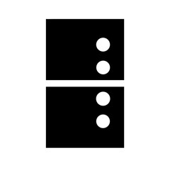 Domino Tiles Set Game Icon Design