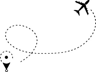 vector illustration of an airplane flying