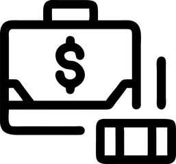 vector illustration of a dollar sign