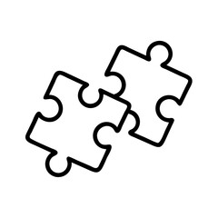Puzzle Piece Match Solution Icon Design