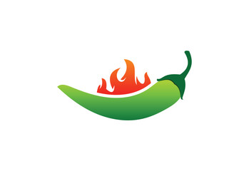 Modern Spicy Chilis logo design, Vector design Concept