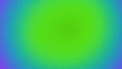 Vibrant green and blue gradient, circular blur effect