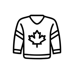 Canadian Ice Hockey Jersey Sports Icon Design