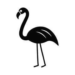 Flamingo Elegant Minimal Vector Silhouette