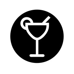 Cocktail Drink Glass Beverage Icon Design