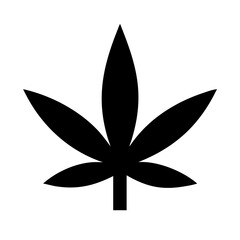 Cannabis Leaf Marijuana Symbol Icon Design