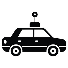 taxi driver element isolated car air freshener on white background