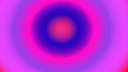 Vibrant concentric circles in pink, purple, and blue hues, creating a hypnotic effect