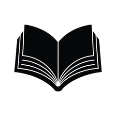 Book Academic Open Vector Silhouette