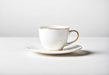 Obraz premium A cup of coffee sitting on top of a saucer.