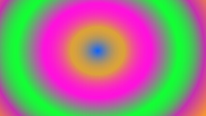 Vibrant concentric circles in pink, green, yellow, and blue gradients.  A hypnotic, colorful abstract design