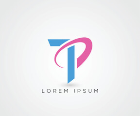 TP Initial logo design illustration
