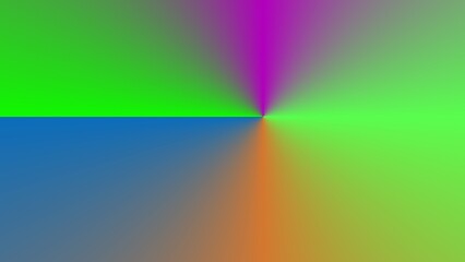 Vibrant radial gradient in green, blue, orange, and purple hues (1)