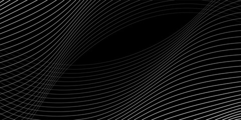 Vector Illustration of the black pattern of lines abstract background. Vector Illustration