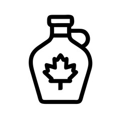 Maple Syrup Bottle Sweet Icon Design