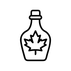 Maple Syrup Bottle Sweet Icon Design