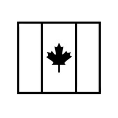 Canadian National Flag Symbol Icon Design