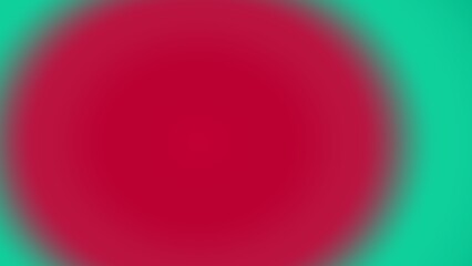 A blurry crimson circle against a teal backdrop